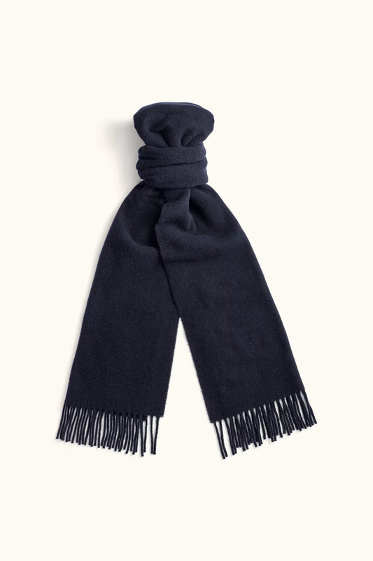 Halsduk Borstad Ull och Kashmir - Navy