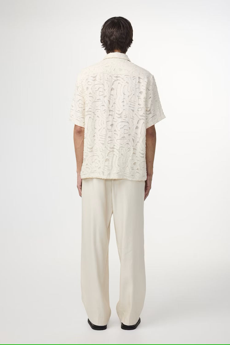 Freddy Drapey viscose blend Skjorta - Ivory