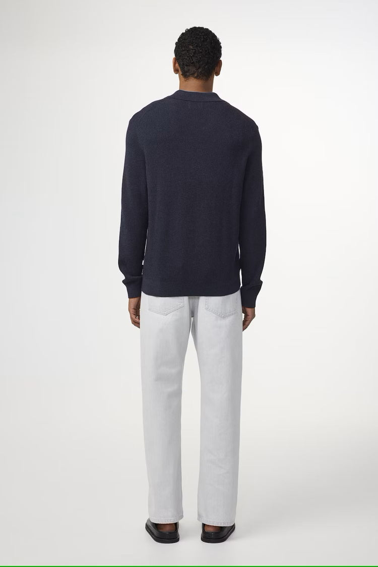 Hansie LS Zip 6600 - 277 Navy Melange