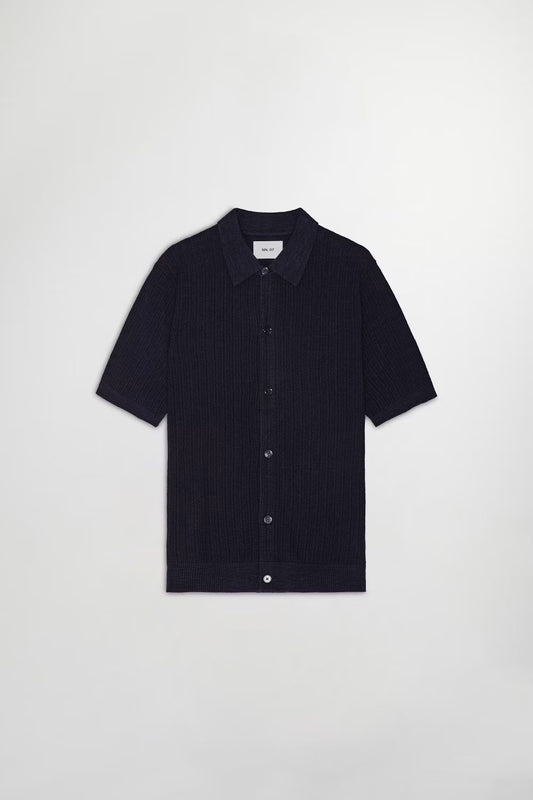 Nolan Polo Cardigan 6695 - Navy Blue