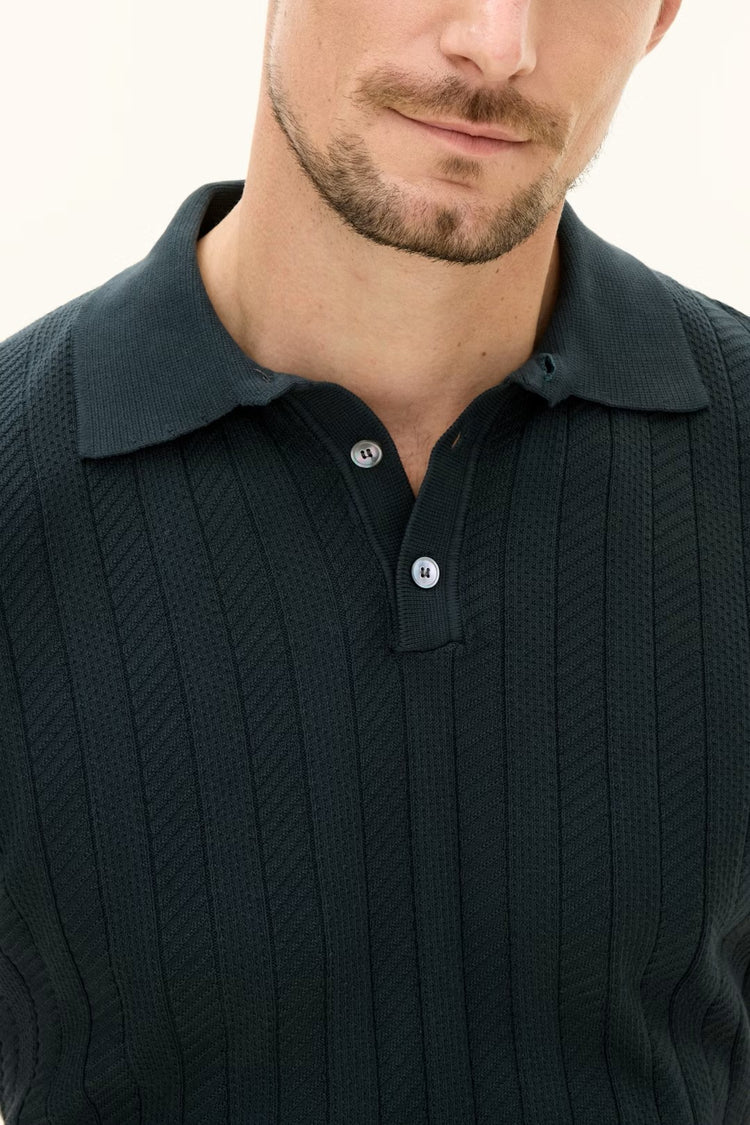 Barto Stripe Poloshirt - 812 Sfumato Green