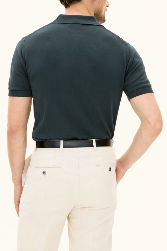 Barto Stripe Poloshirt - 812 Sfumato Green