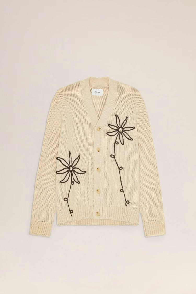 Mika Ultra-mjuk Cardigan - Ecru