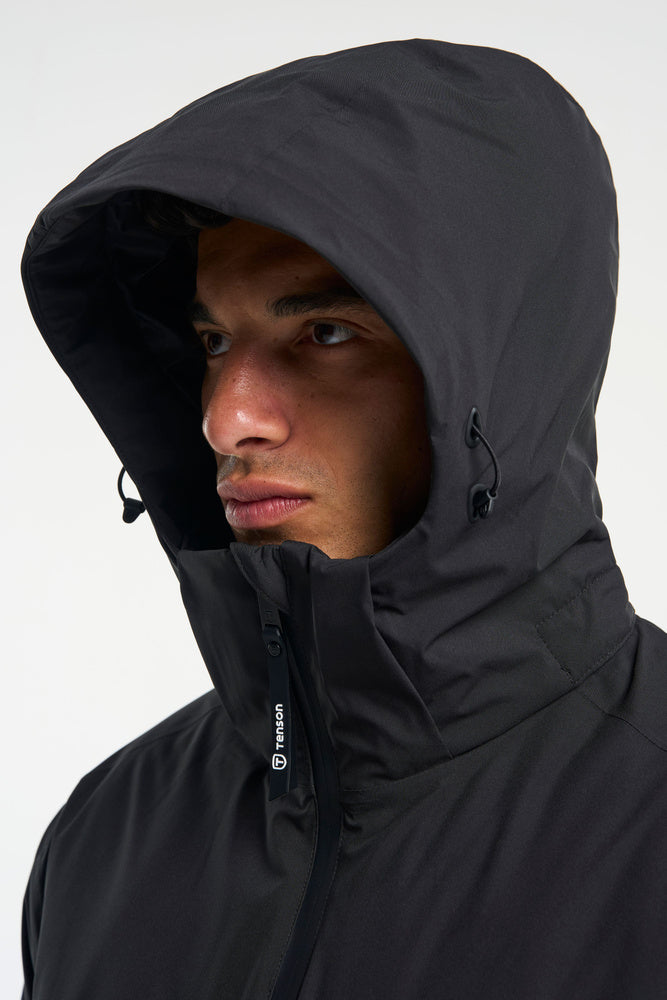 Transit Coat Herr - Svart – detalj