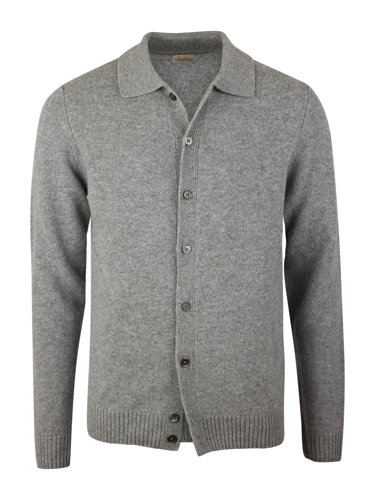 Merinoull cardigan - Grå – framsida
