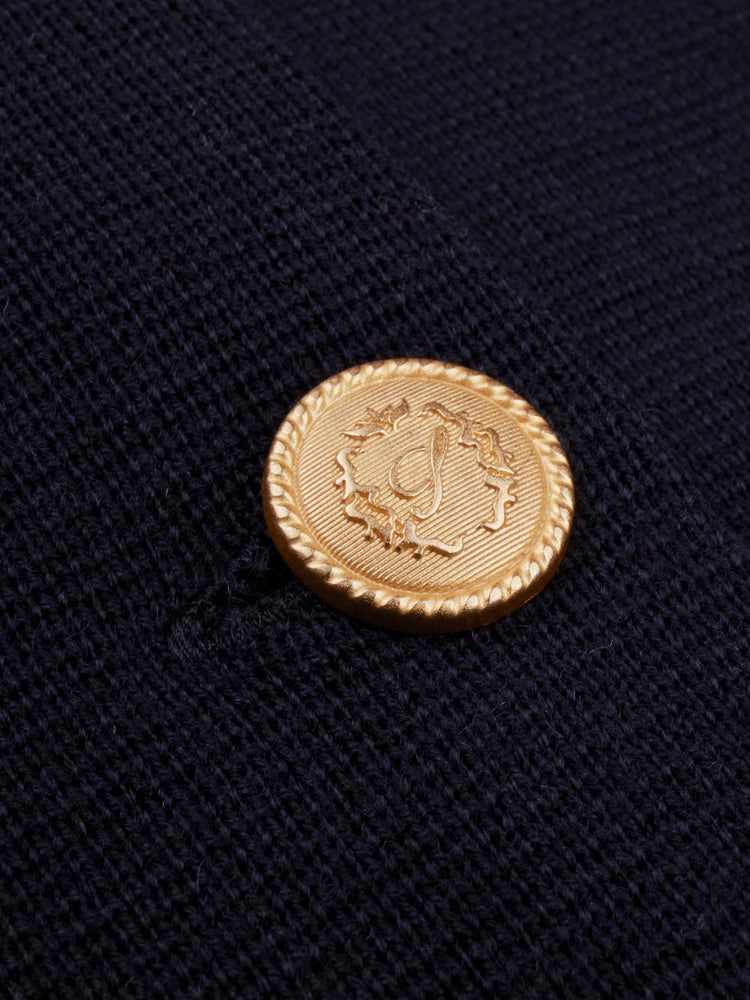 Stina Cardigan, Knitted - Navy