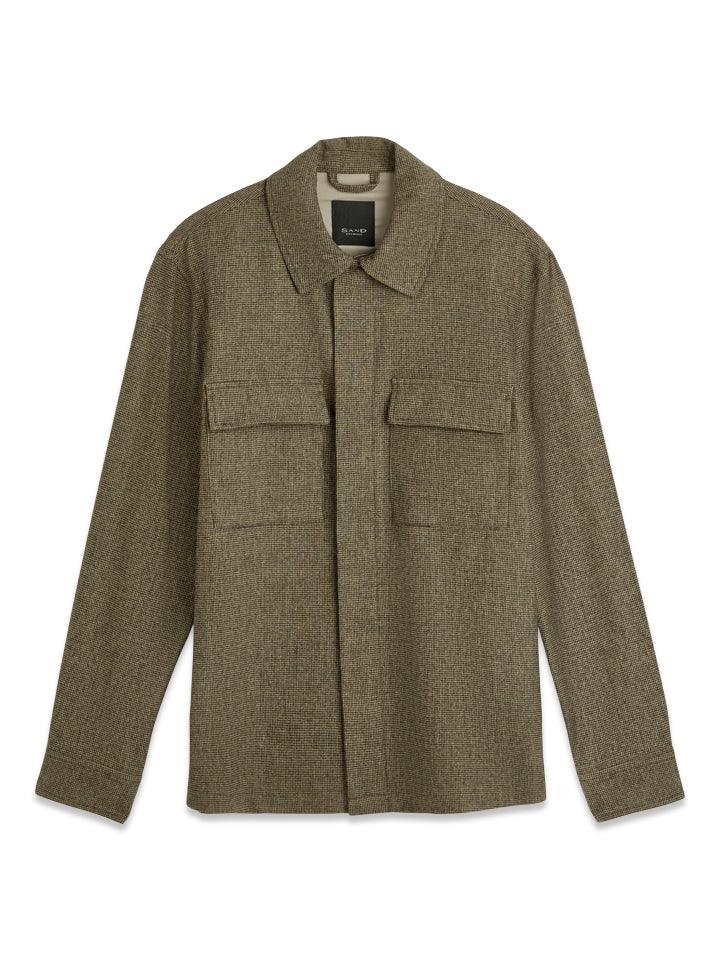 Wool Blend Overshirt - Pattern – framsida