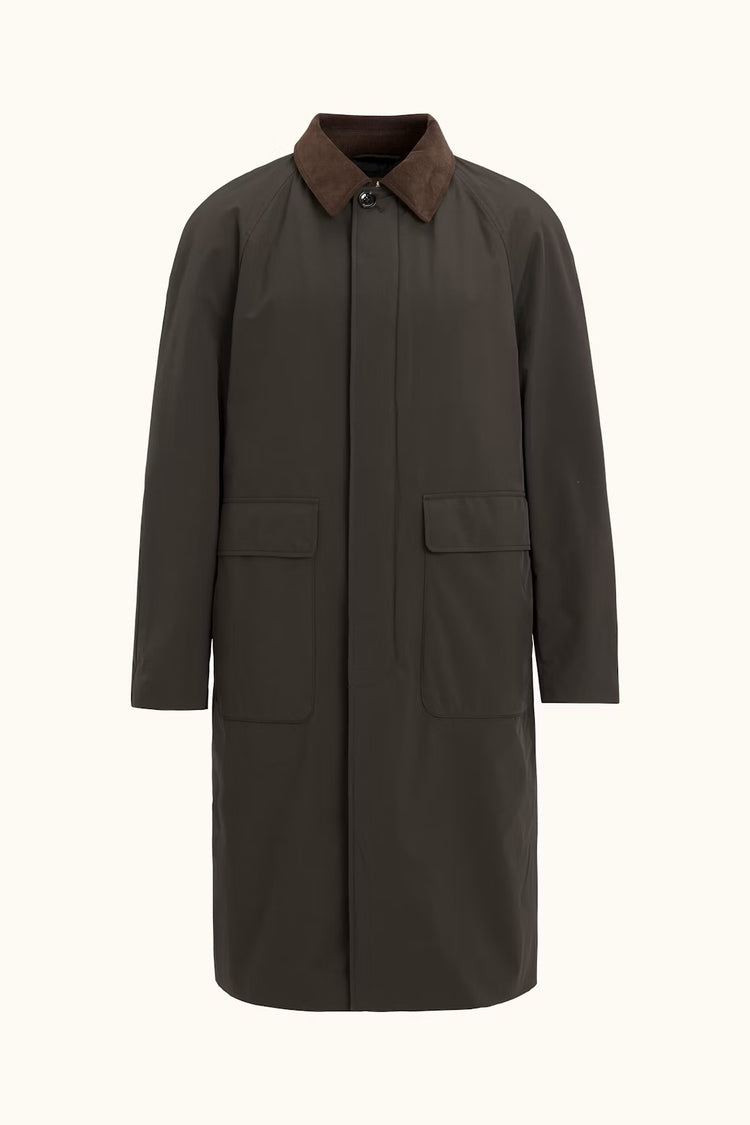 Padded Raglan Coat - Terra Brown