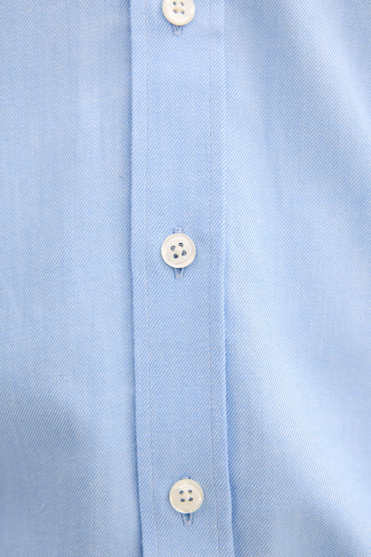 Regular Fit Flannelskjorta - Deep Blue