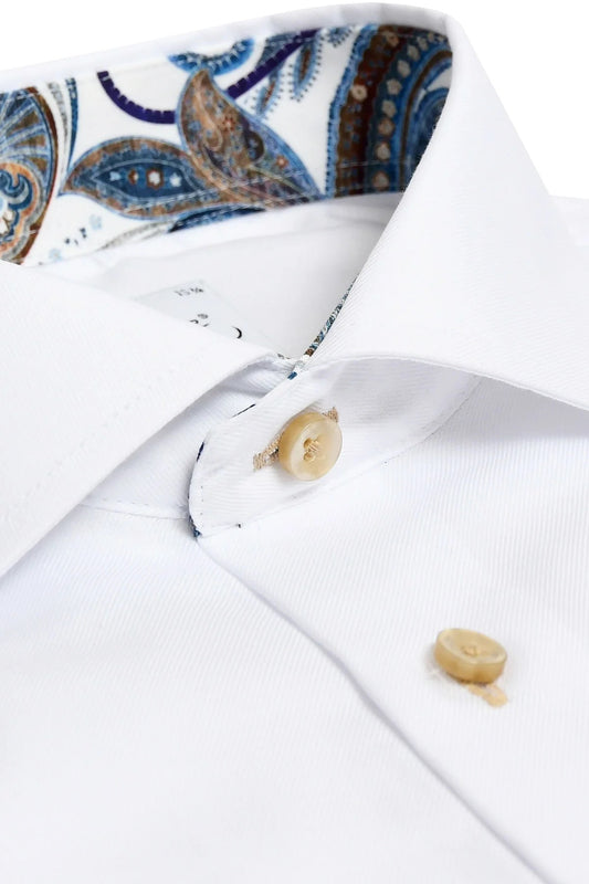 Skjorta Oscar of Sweden - 010 PLAIN WHITE