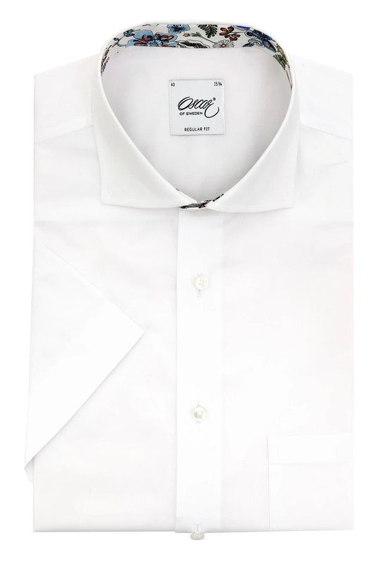 Skjorta Oscar of Sweden - 010 PLAIN WHITE