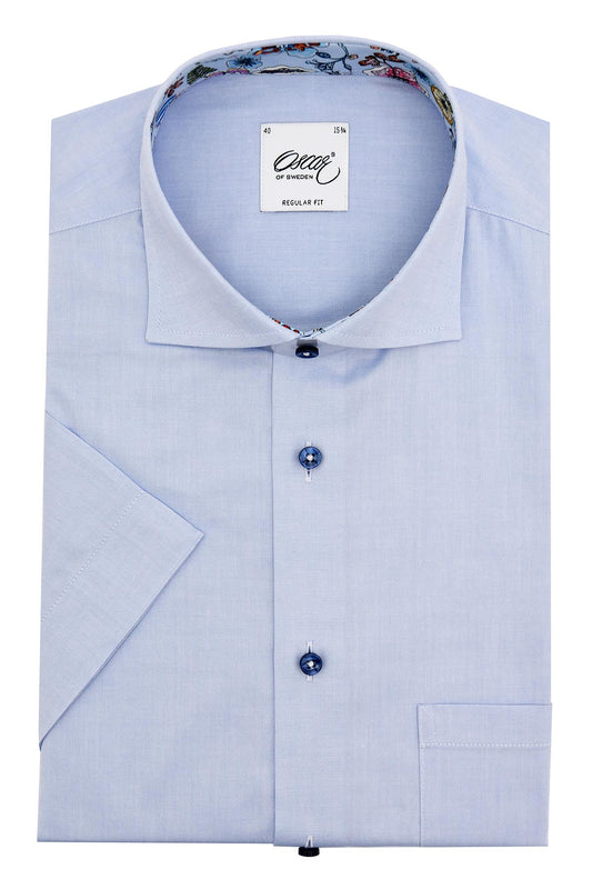 Skjorta Oscar of Sweden - 013 LIGHT BLUE PLAIN