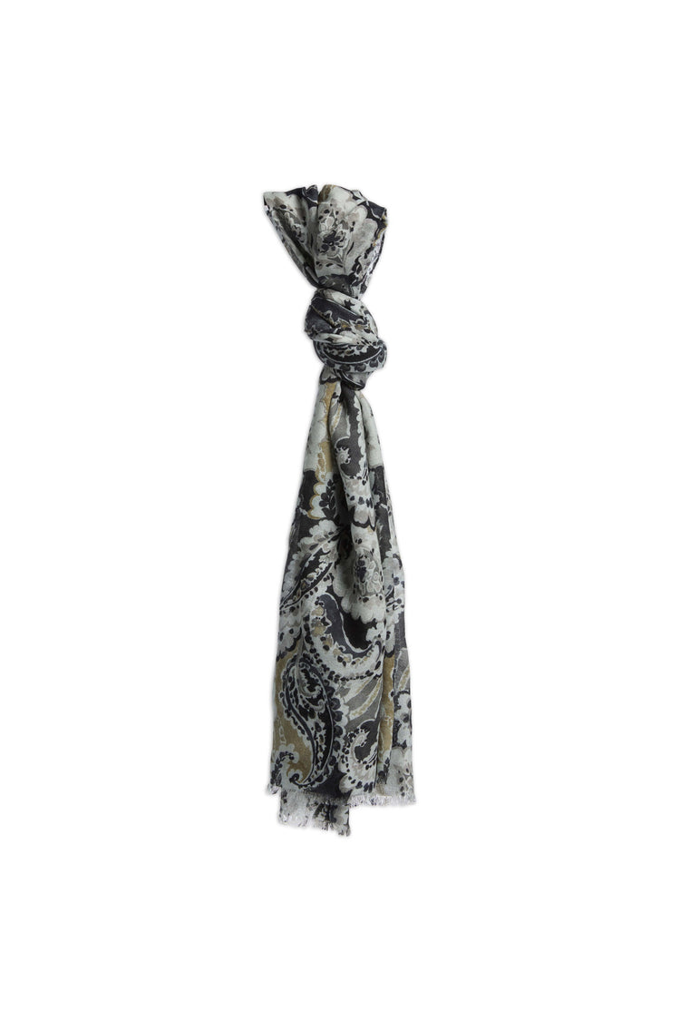 Virgin wool scarf - Grey