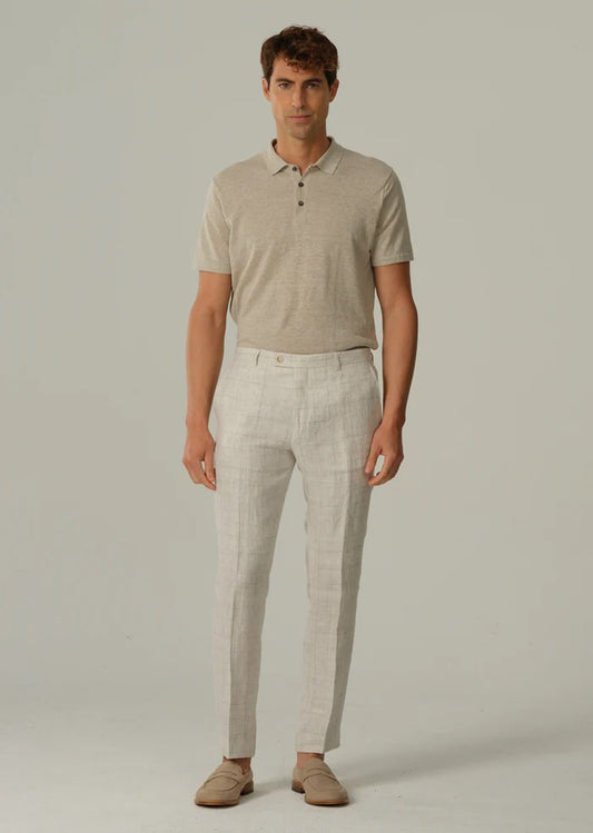 6809 T Check - Brandon - 110 Light Grey