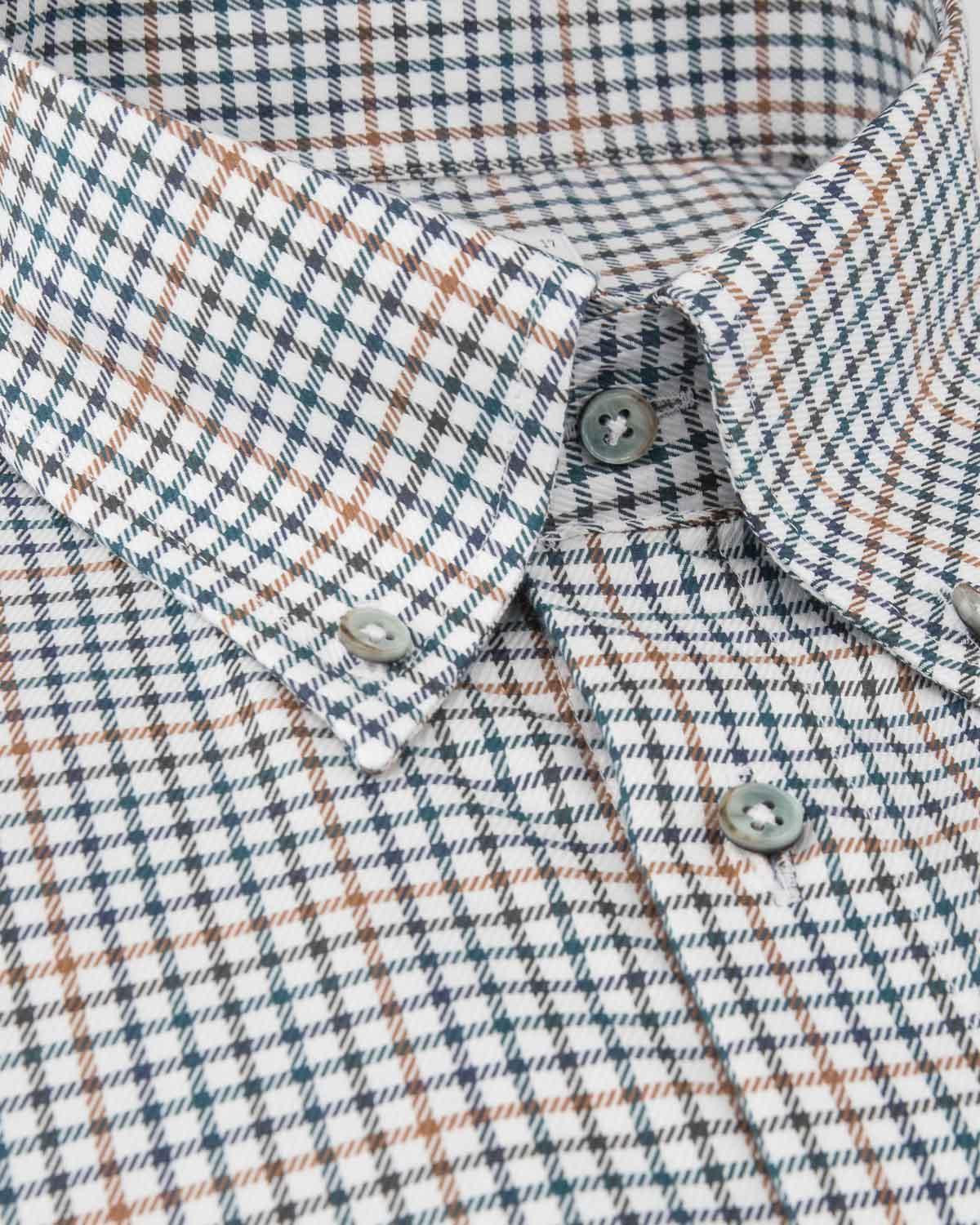 Rutig skjorta Non Iron Regular fit – detalj krage