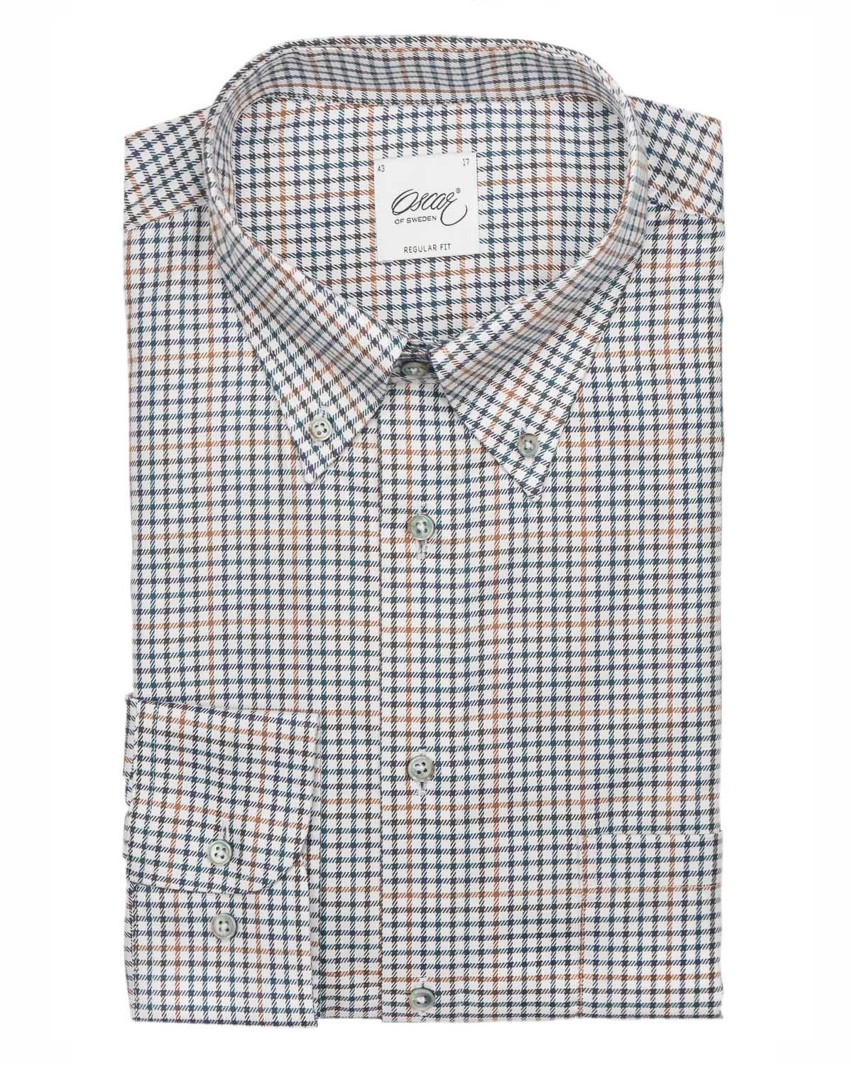 Rutig skjorta Non Iron Regular fit – framsida