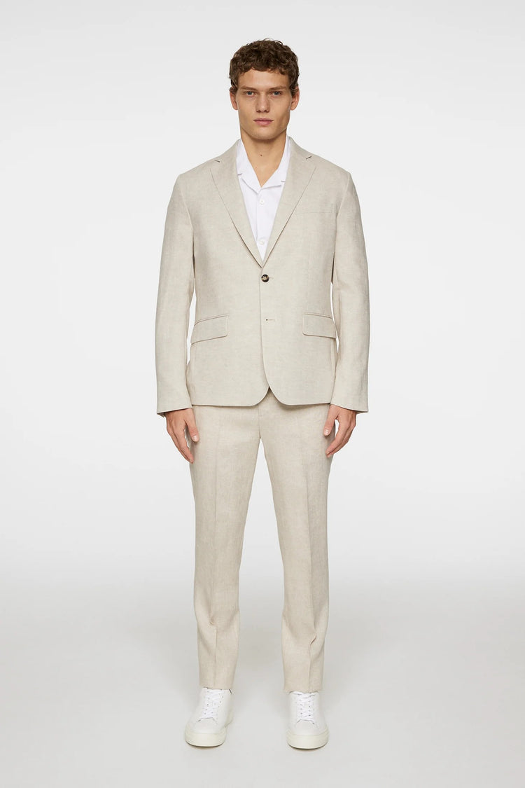 Elton U Super Linen Blazer - U029 Moonbeam