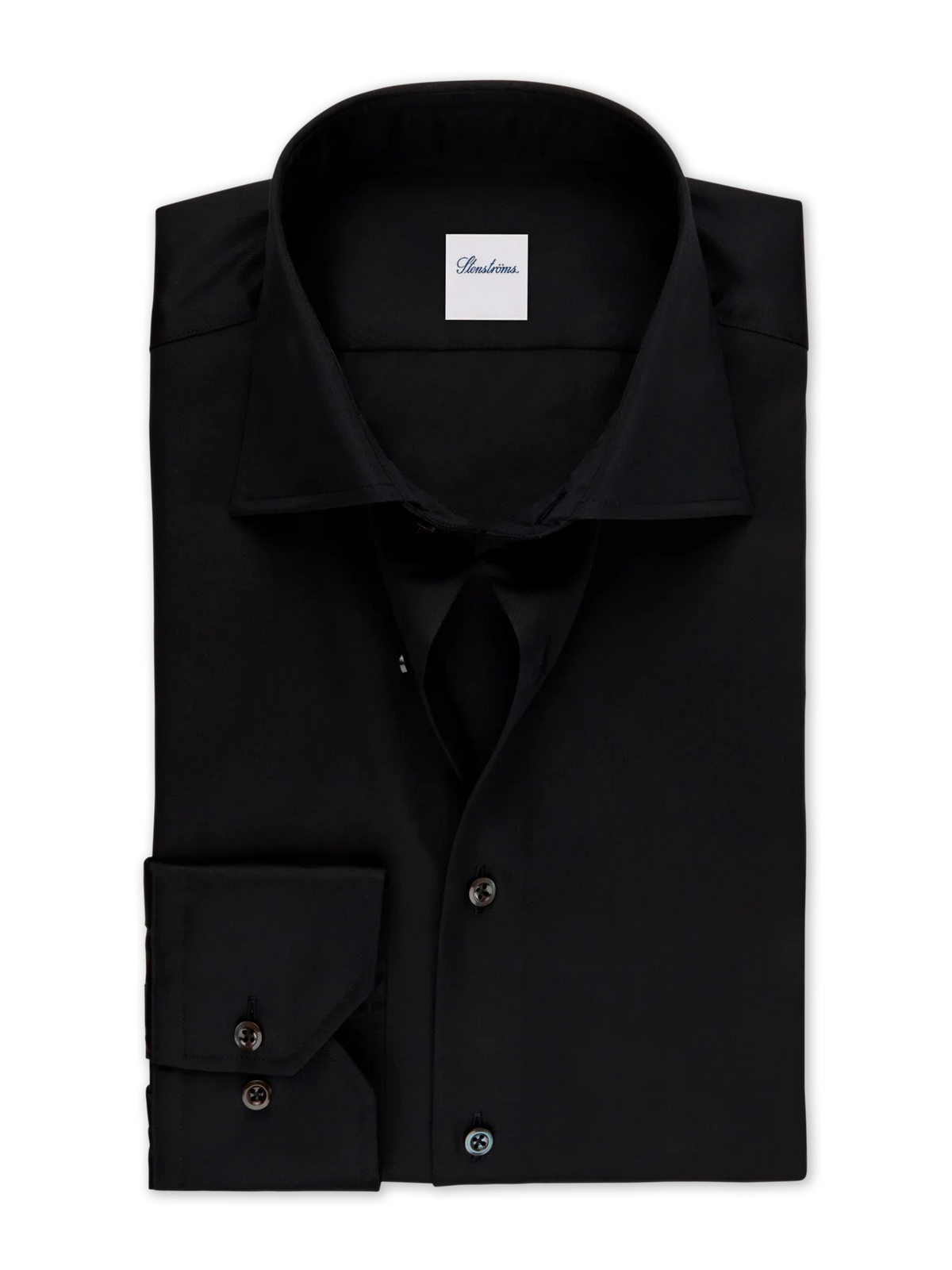 Twillskjorta Slimline - Svart – framsida