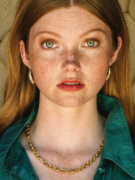 Embla Avantgarde necklace - Crystal 18k guldplätering