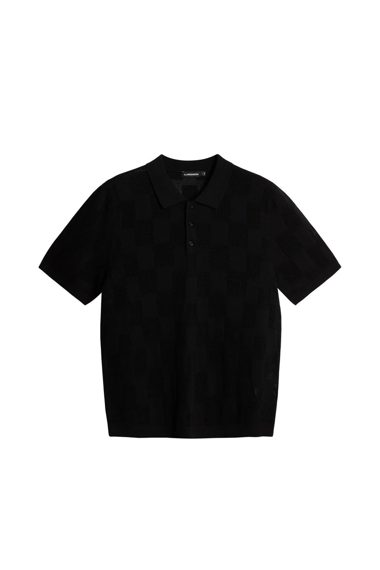 Reymond Stacked Bridge Polo - 9999 Black