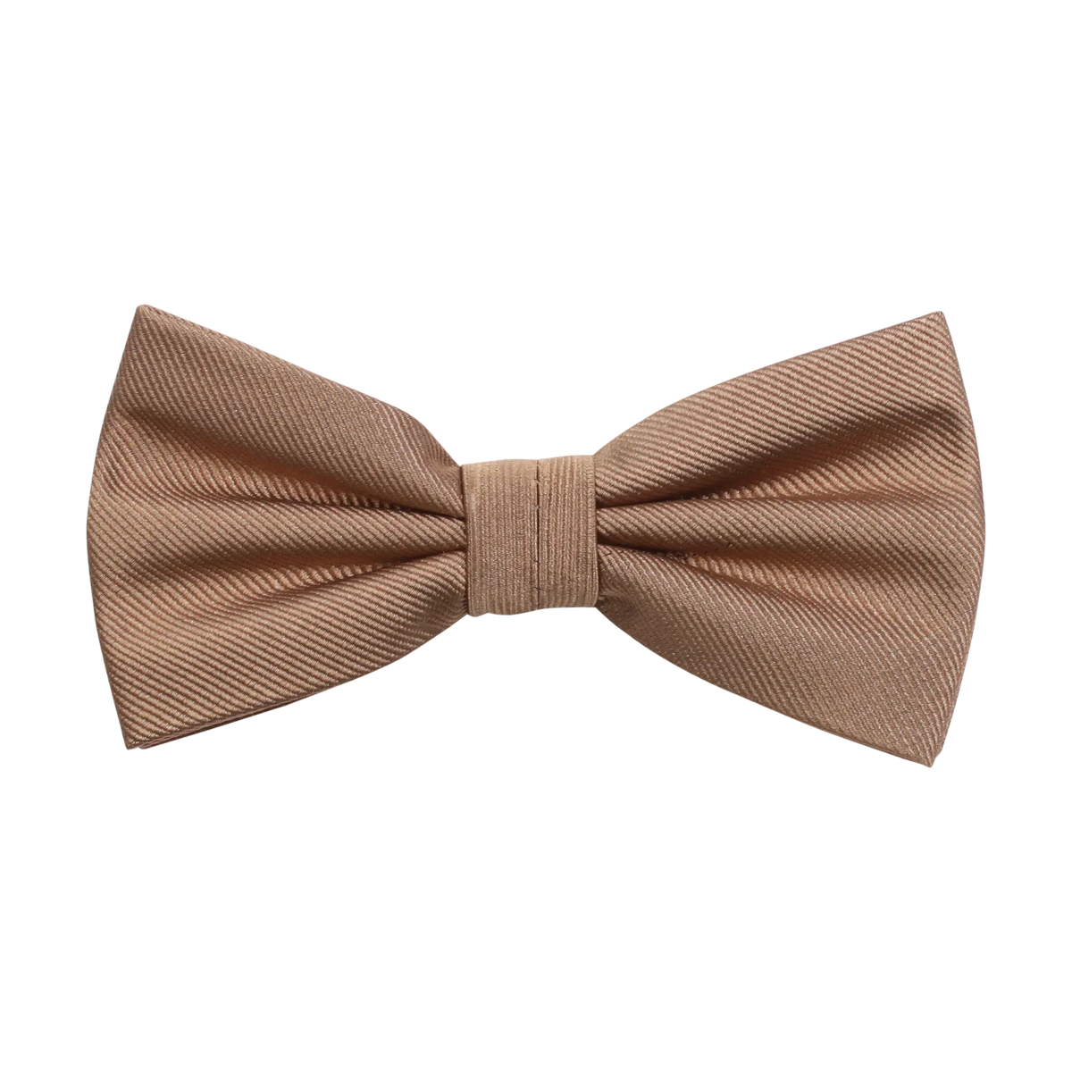 Beige fluga för herr, elegant accessoar med diskret mönster och klassisk design.