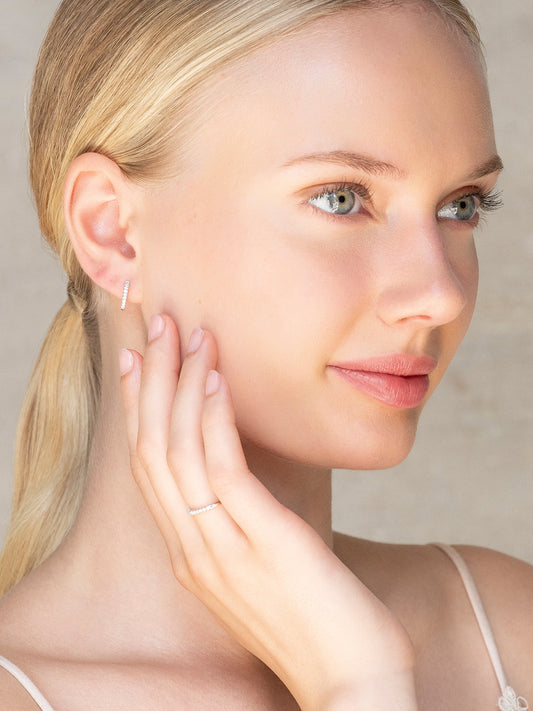 Alliance hoops earrings - SILVER