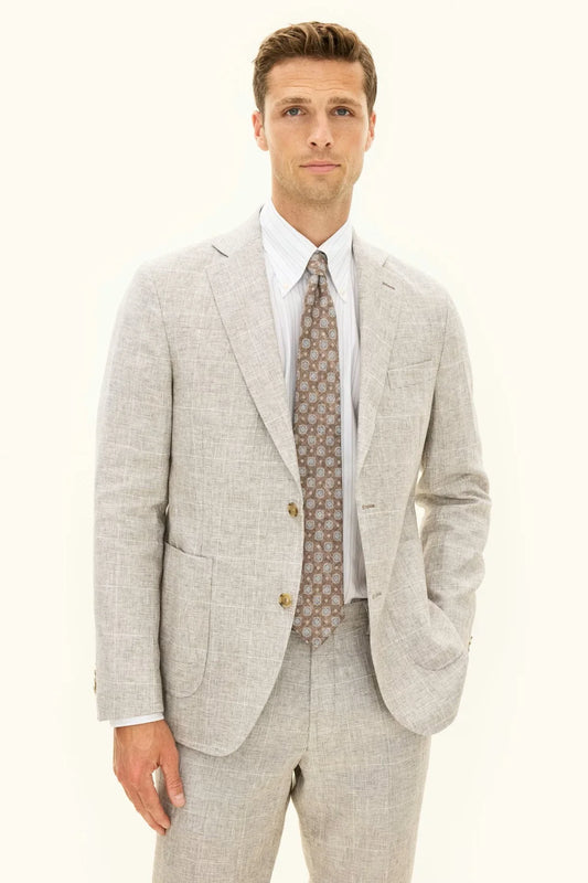 Oscar Jacobson Ferry Patch Soft Blazer almond beige kavaj herr