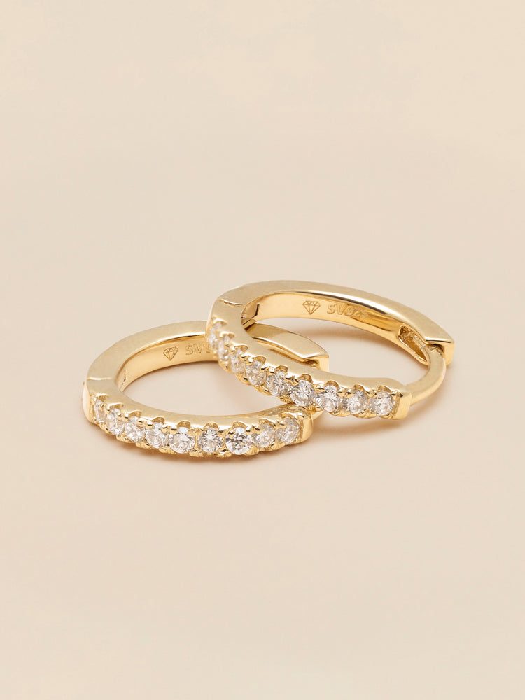 Alliance hoops earrings - Gold