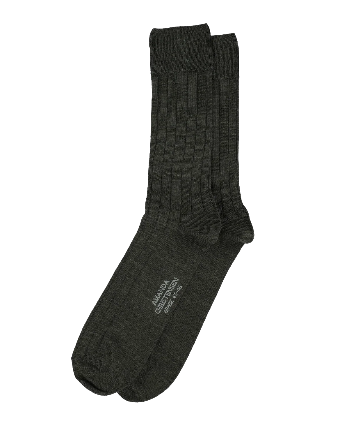Grade Wide Rib Sock - 507 Olive melange – bild 1