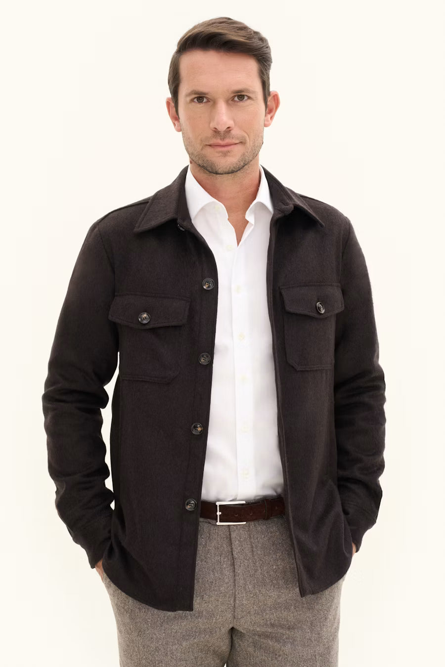 Maverick Overshirt - Dark Brown