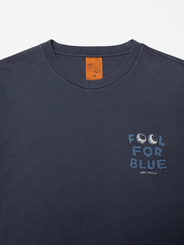 Roy T-Shirt Freaky - Dark Blue – detalj