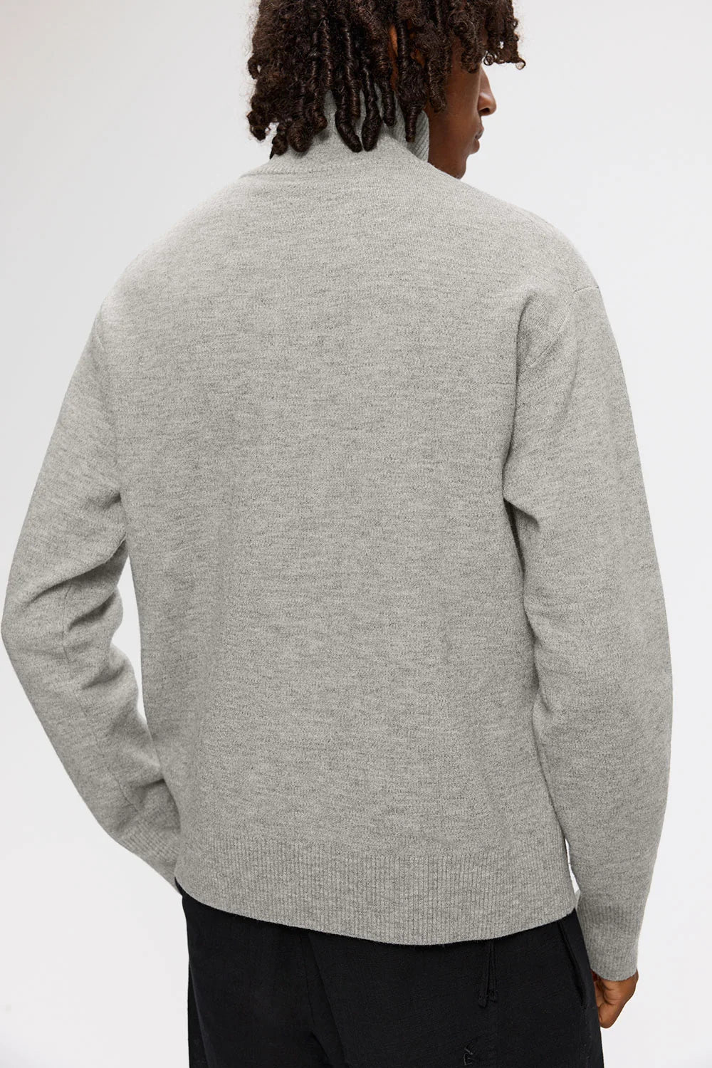 Agne stickad tröja - Grey melange