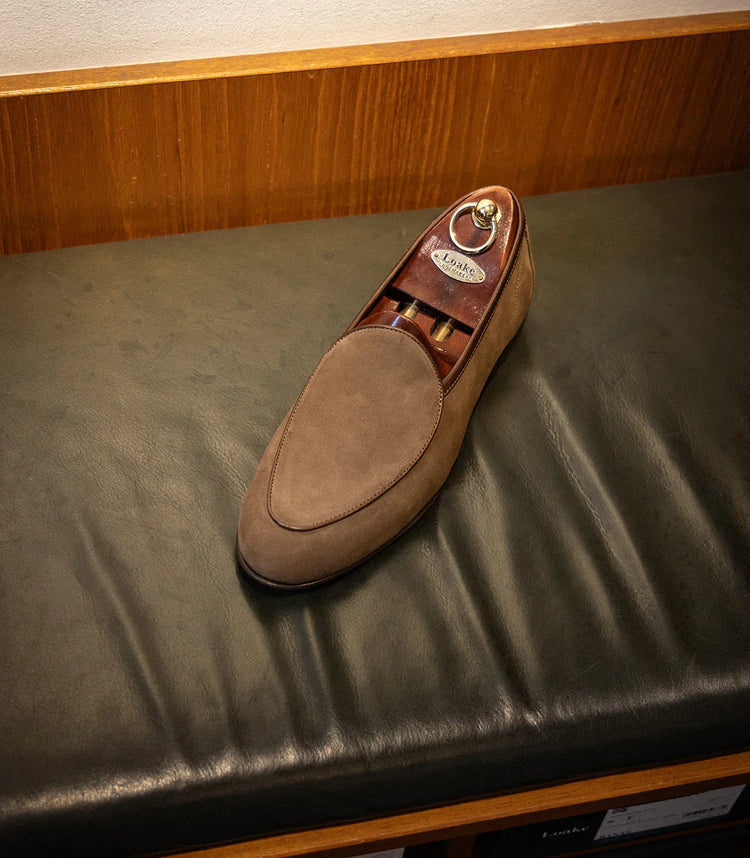 Loake brun mocka loafer herrsko