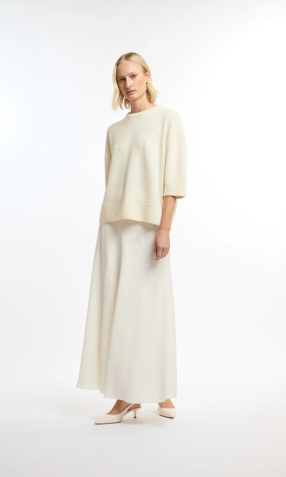 Ceci Knitted Tee - Cloud – bild 2
