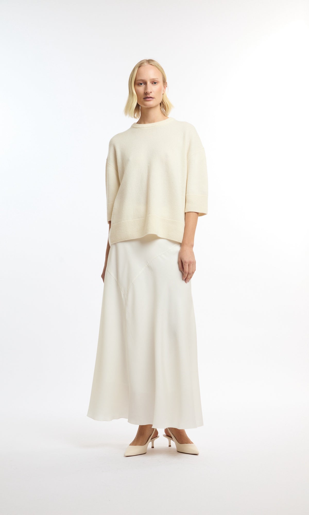 Ceci Knitted Tee - Cloud – bild 3