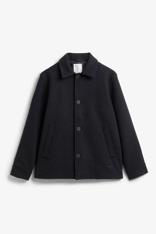 Ciaran Wool Jacket - Navy Melange