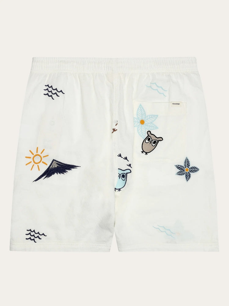 FIG embroidery shorts - GOTS/Vegan - Vit