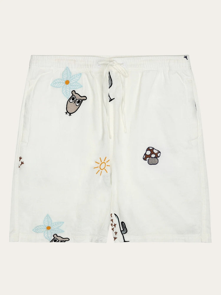 FIG embroidery shorts - GOTS/Vegan - Vit