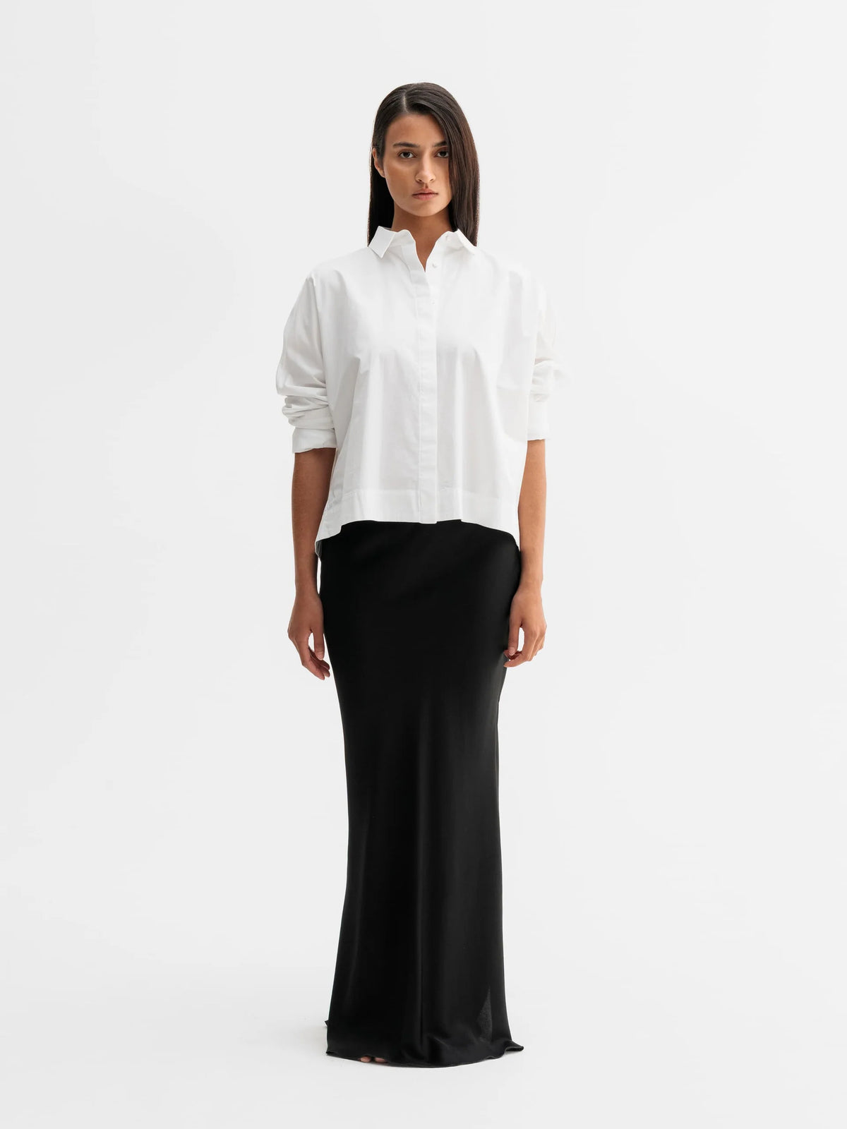 Gigi Poplin Shirt - White