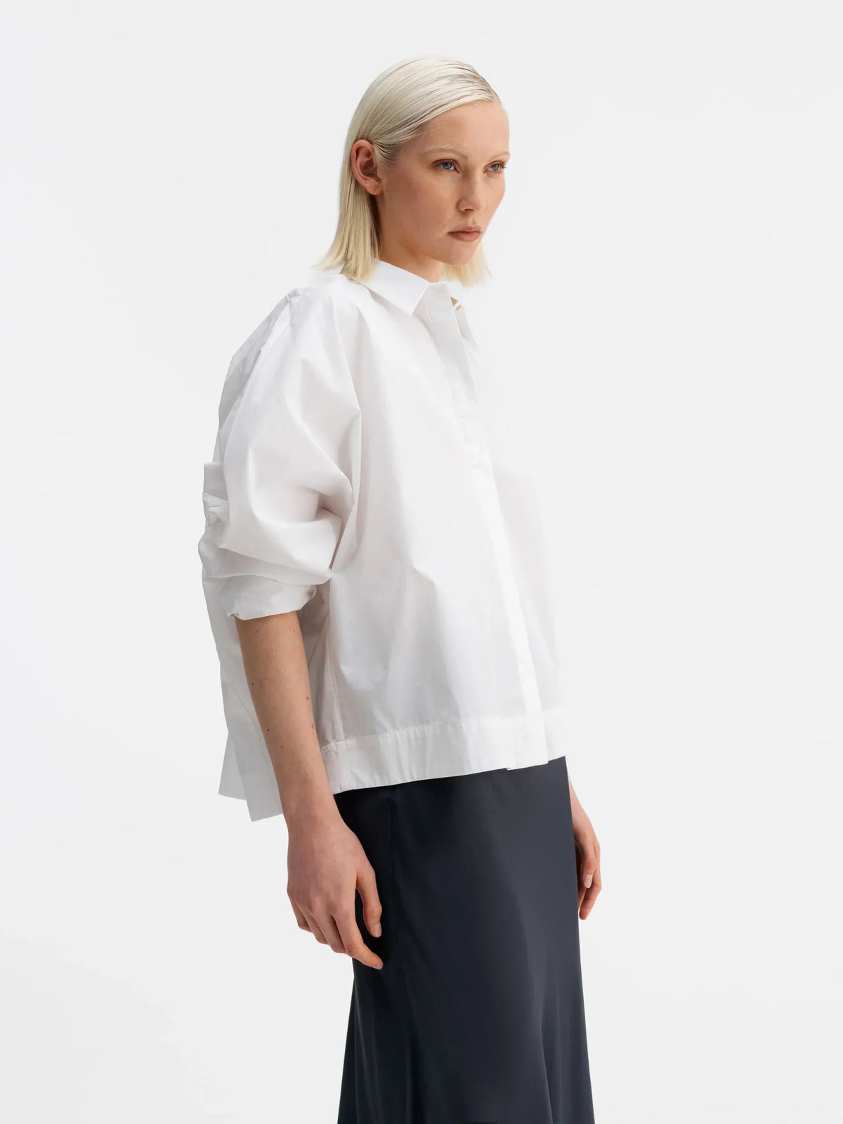Ahlvar Gigi Poplin Shirt vit skjorta