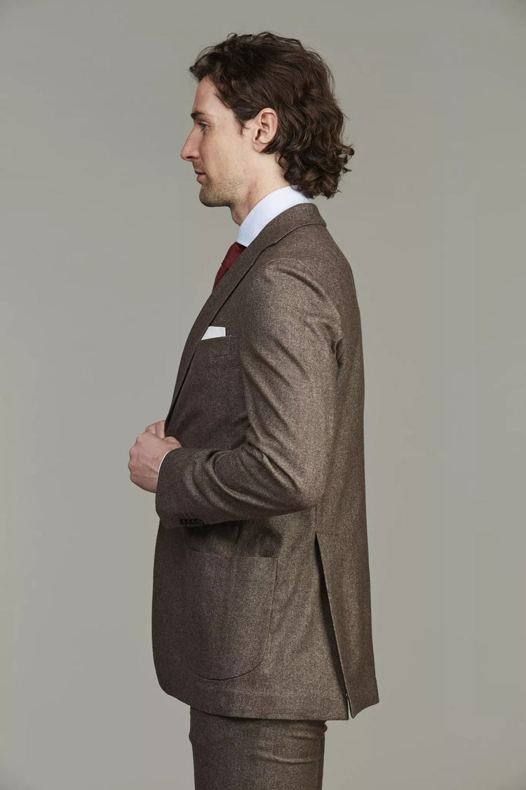 Merano Soft Tailored Blazer - Brown