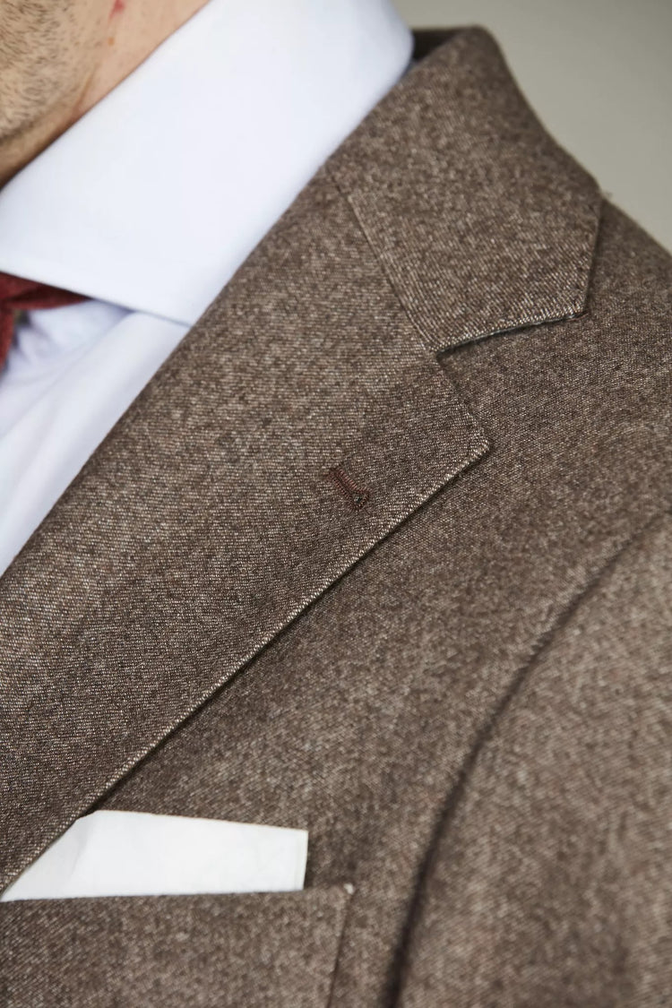 Merano Soft Tailored Blazer - Brown