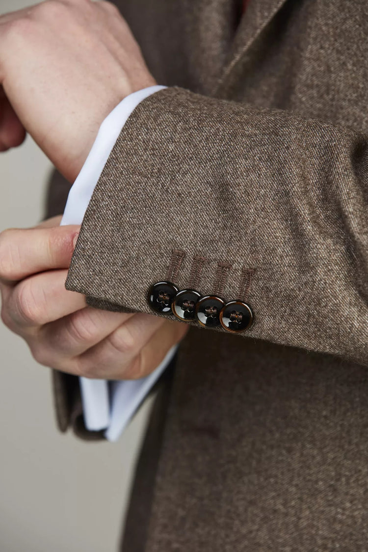 Merano Soft Tailored Blazer - Brown