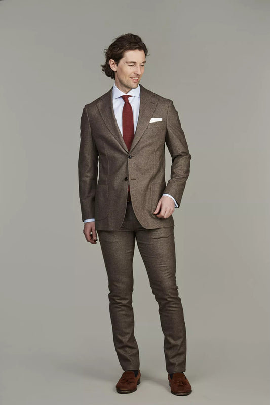 MERANO SOFT TAILORED BLAZER - BROWN 65