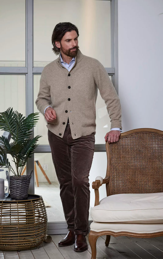 Geelong Cardigan - Sand