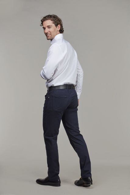 5-PKT CUT'N SEW AERODYN STRETCH - NAVY 49 – detalj