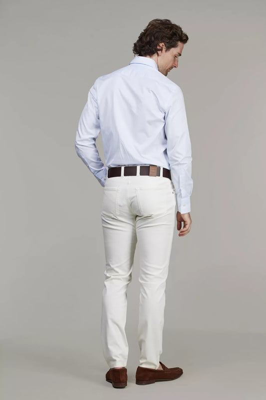5-PKT CUT'N SEW PAN OXFORD - OFFWHITE 11