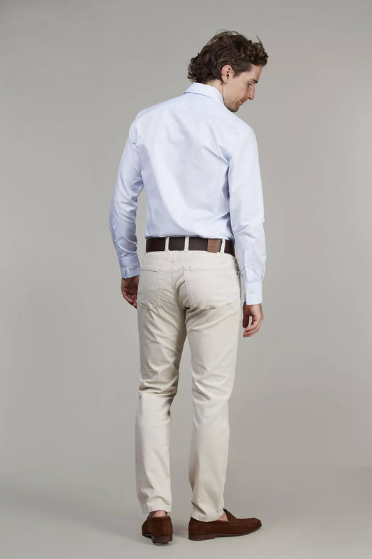 5-PKT CUT'N SEW PAN OXFORD - IRISH WHITE 12