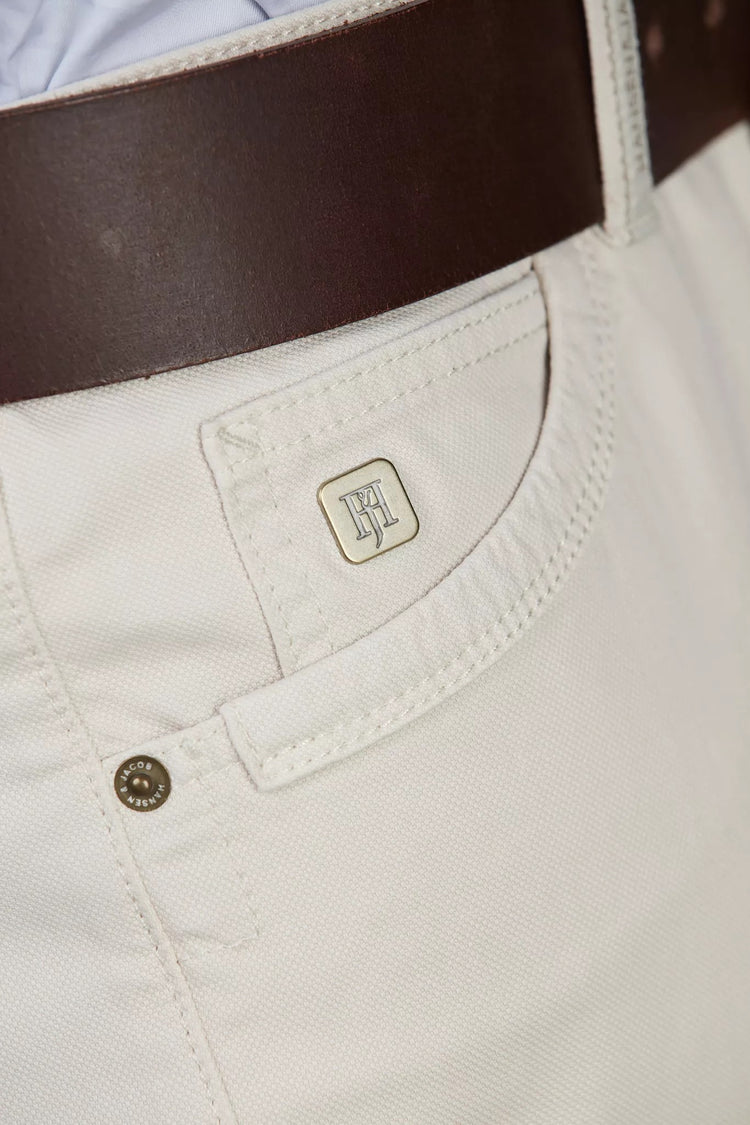 5-PKT CUT'N SEW PAN OXFORD - IRISH WHITE 12