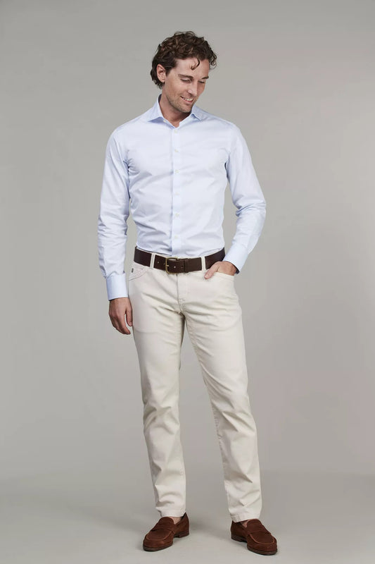 5-PKT CUT'N SEW PAN OXFORD - IRISH WHITE 12